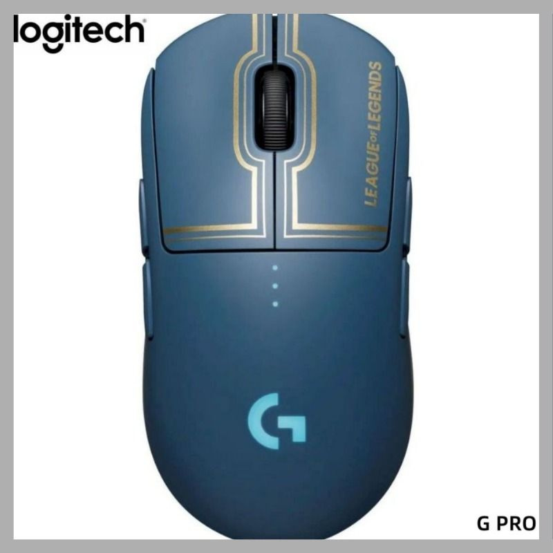 Logitech Игровая мышь беспроводная G PRO Wireless Bluetooth, League of Legends Edition, светло-синий #1