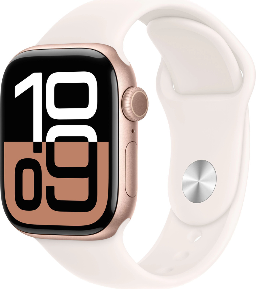 Умные часы Apple Watch Series 10 42 Rose Gold Sport Band, Розовое золото, Размер S/M  #1