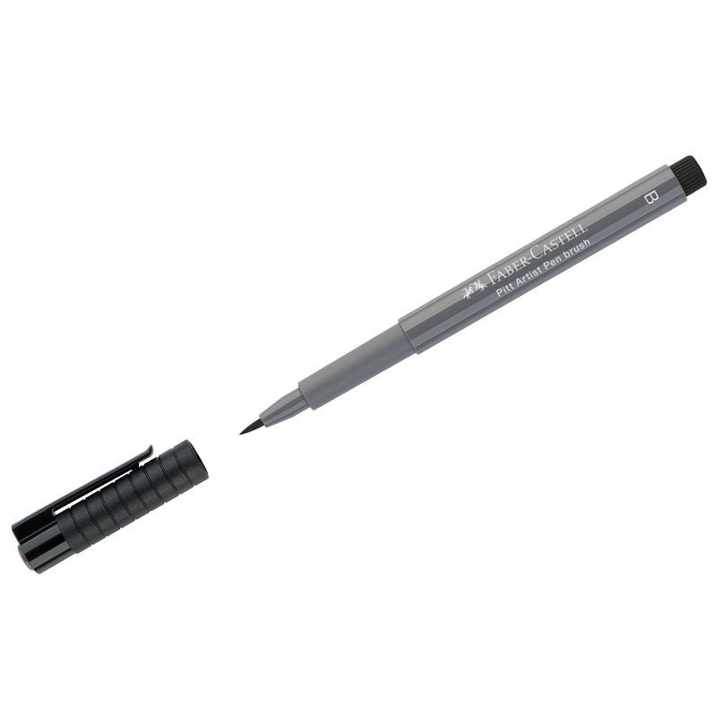 Ручка капиллярная Faber-Castell "Pitt Artist Pen Brush" цвет 233 холодный серый IV, пишущий узел "кисть" #1