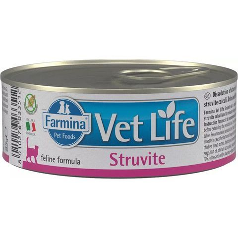 Корм Farmina Vet Life Struvite при МКБ струвитного типа для кошек, 1шт/85г  #1