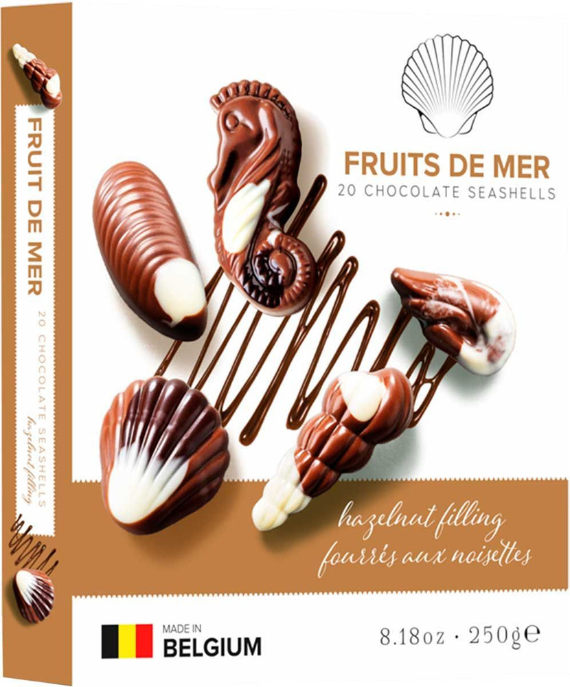 Конфеты Belgian Chocolate Fruits De Mer морские ракушки 250 г #1