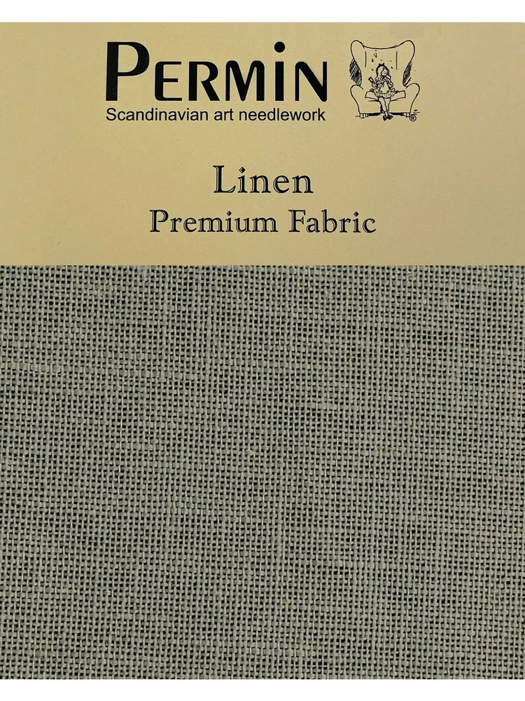 Канва Permin Linen 28 ct. (70x50 см., цвет 382) 100% лен #1