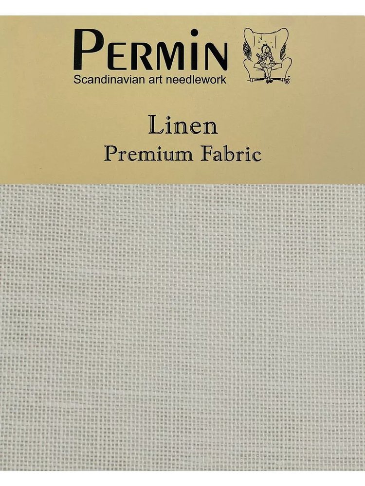 Канва Permin Linen 28 ct. (70x50 см., цвет 66) 100% лен #1