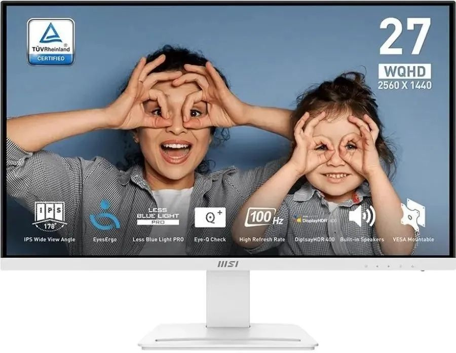 MSI 27" Монитор Pro MP273QW E2 9S6-3PB69H-054, белый #1