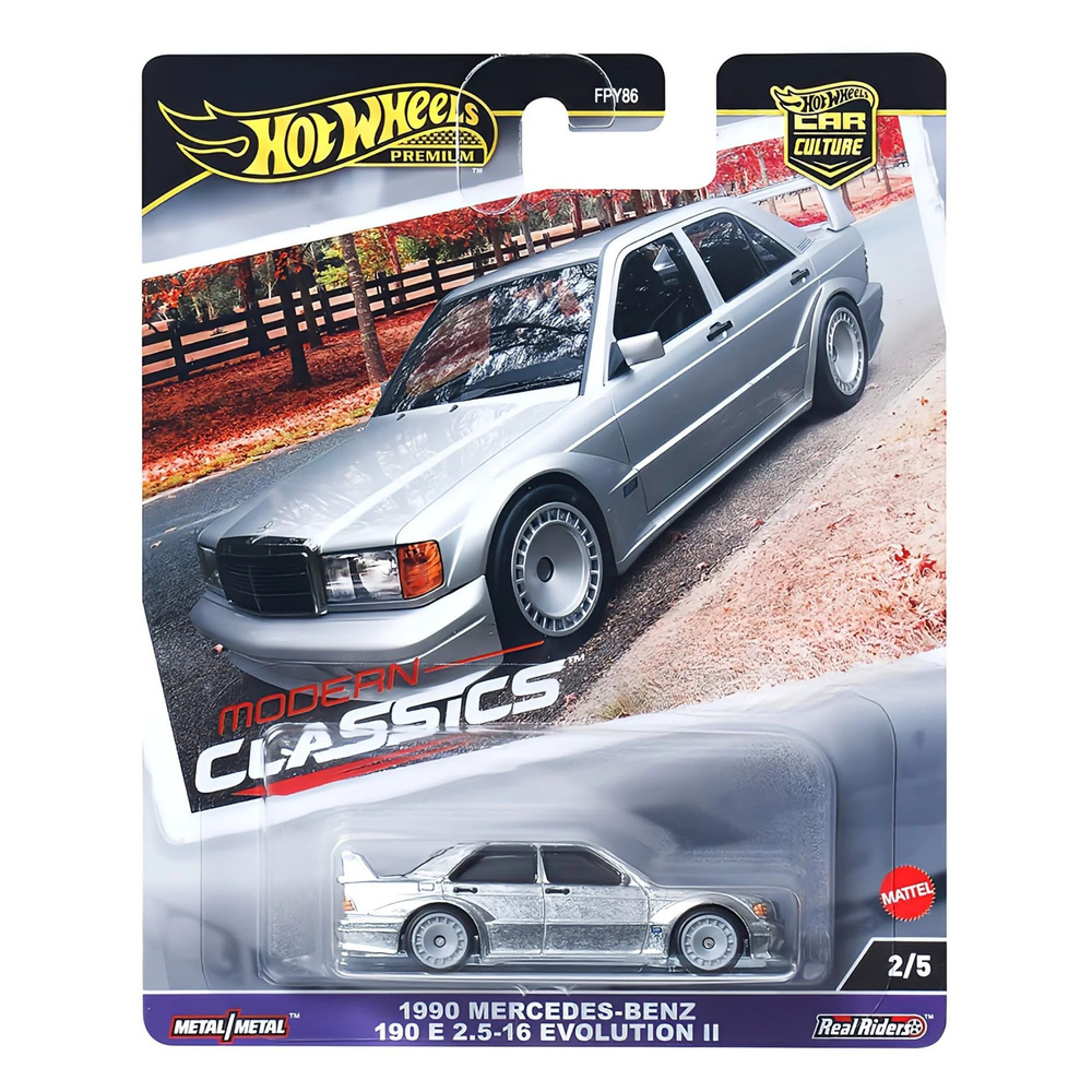 Машинка Mattel Hot Wheels 2025 FPY86 1990 Mercedes-Benz 190 E 2.5-16 Evolution II #1