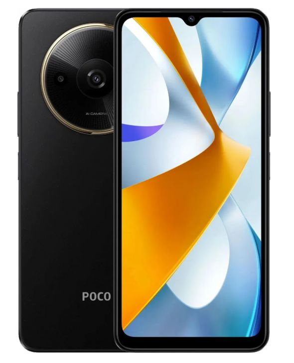 Xiaomi Смартфон Poco C61 4/128 ГБ, черный #1