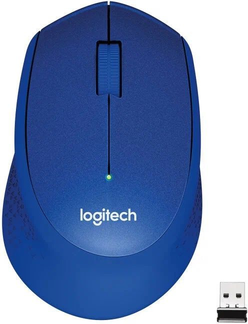 Мышь беспроводная LOGITECH M330. Цвет: синий. #1