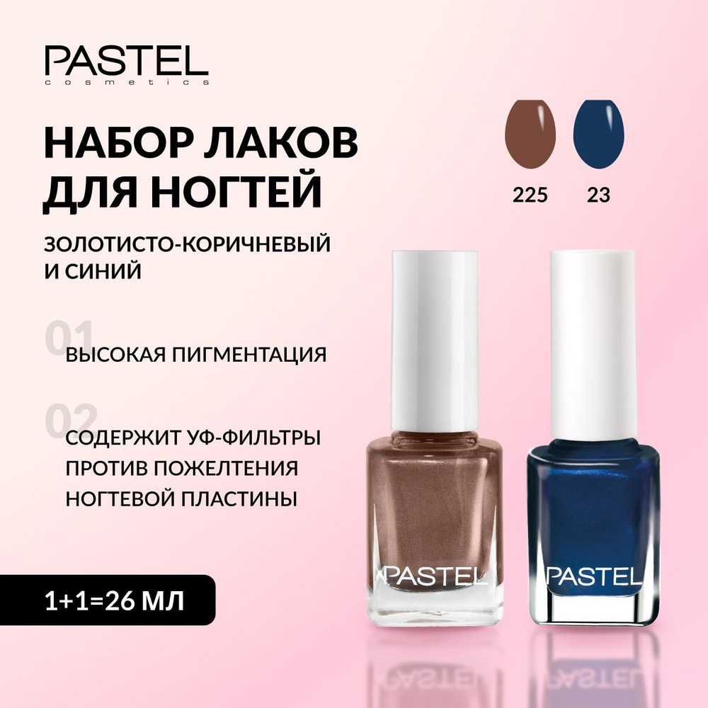 Лак для ногтей PASTEL обычный, быстросохнущий без лампы, стойкий, с эффектом гель лака / NAIL POLISH #1