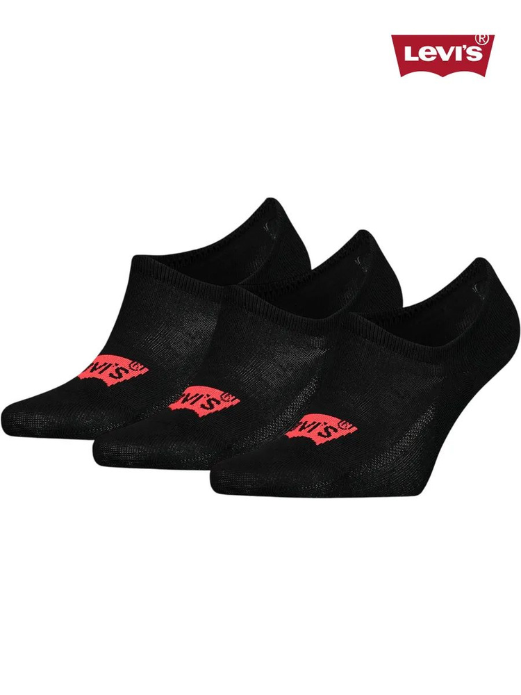 Комплект носков Levi's High Cut Batwing Logo Recycled Cotton Socks 3P, 3 пары #1