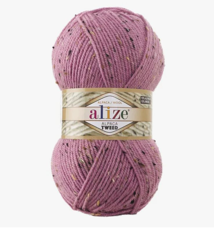 ПРЯЖА ALIZE ALPACA TWEED (269-розовый меланж) 2 мотка #1