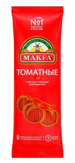 Макароны MAKFA Томатные, вермишель длинная, 500г #1