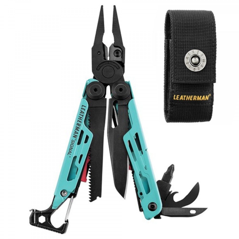 LEATHERMAN (832733) Мультитул Signal Aqua с нейлоновым чехлом #1