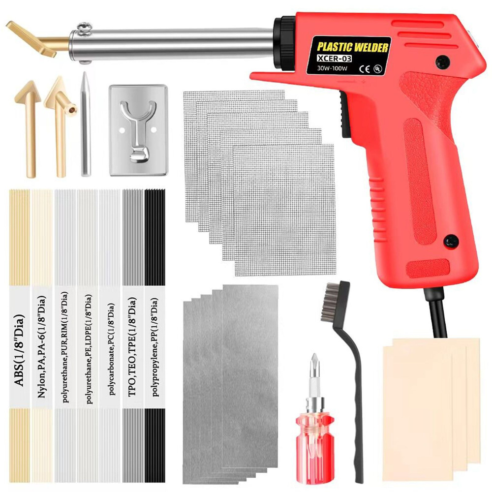 Комплект для сварки пластика, портативный комплект для ремонта пластика мощностью  #1