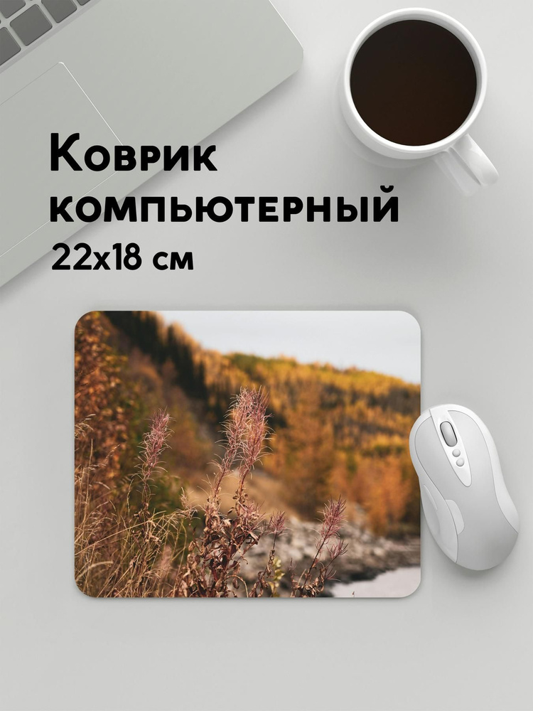 PANiN Коврик для мыши MousePad22x18WC_WC148629, хром, темно-коричневый  #1