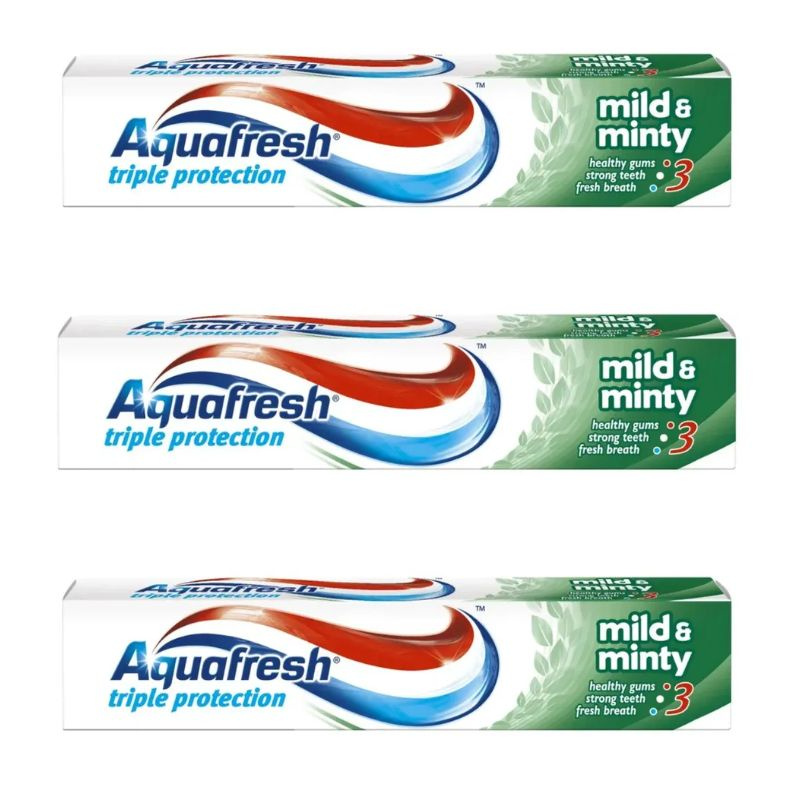 Aquafresh Зубная паста, Total Care 3, мягко-мятная 50 мл, 3 шт #1