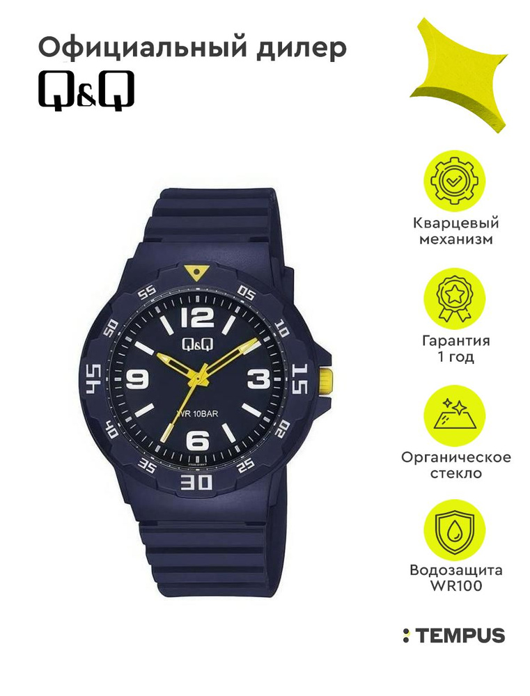 Мужские наручные часы Q&Q Casual V02AJ016Y #1