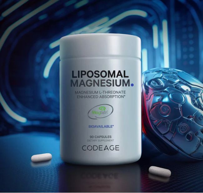 CodeAge, липосомальный L-треонат магния, Liposomal Magnesium L-Threonate, 90 капсул  #1