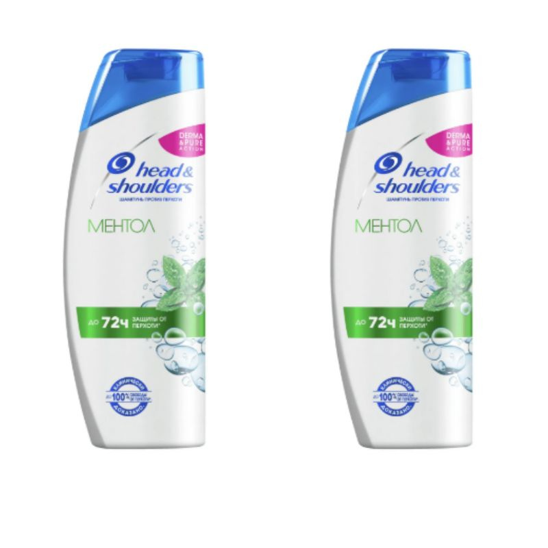 Head&Shoulders Шампунь для волос Ментол, 400 мл, 2 уп #1