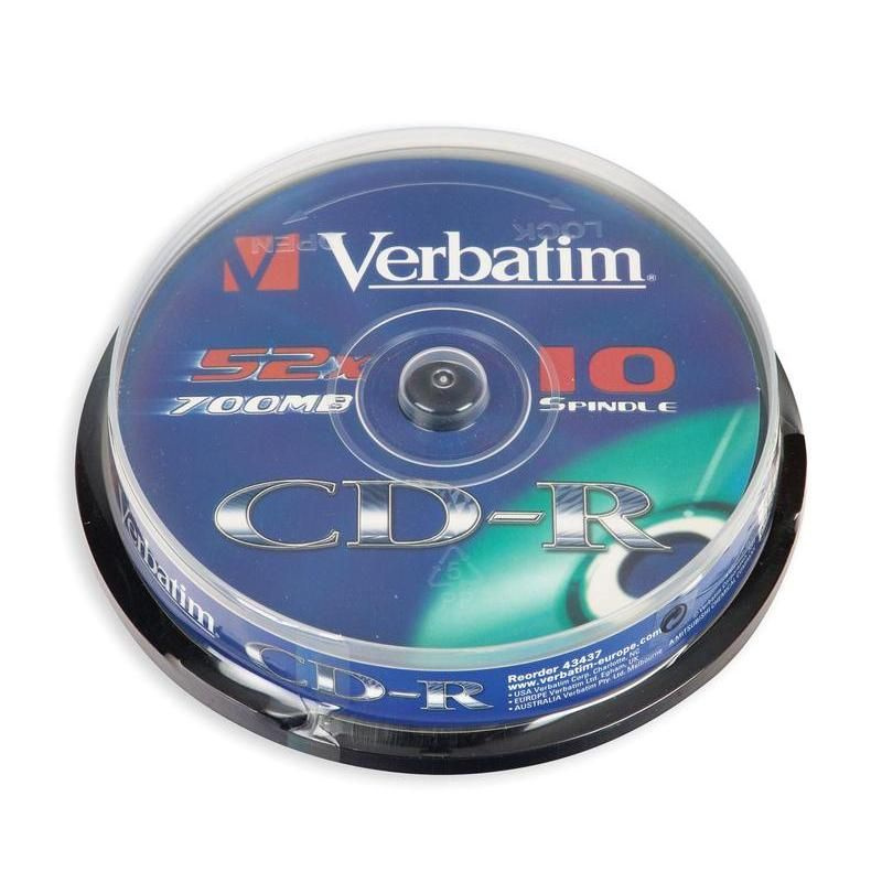 Verbatim Диск для записи CD-R, 700 МБ, 10 шт #1