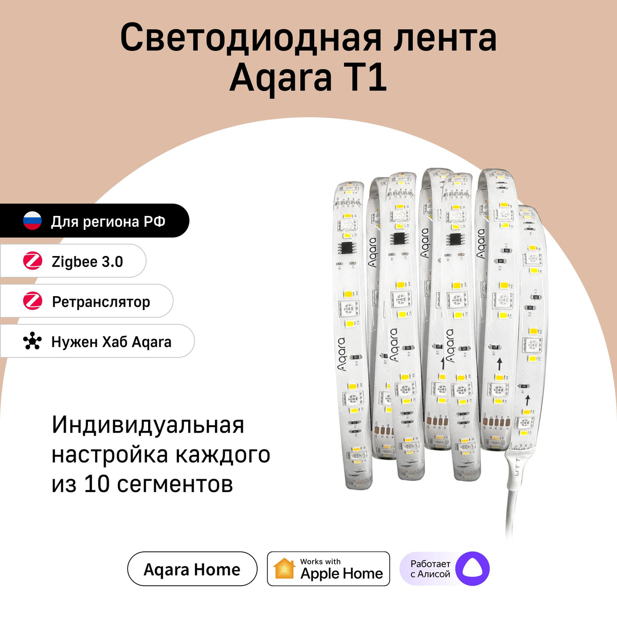 Светодиодная лента Aqara LED Strip T1