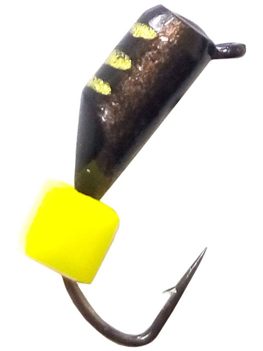 5ШТУК-Мормышкавольфрамоваядлязимнейрыбалкисольда"Безнасадка",кубиксырный,3,0мм