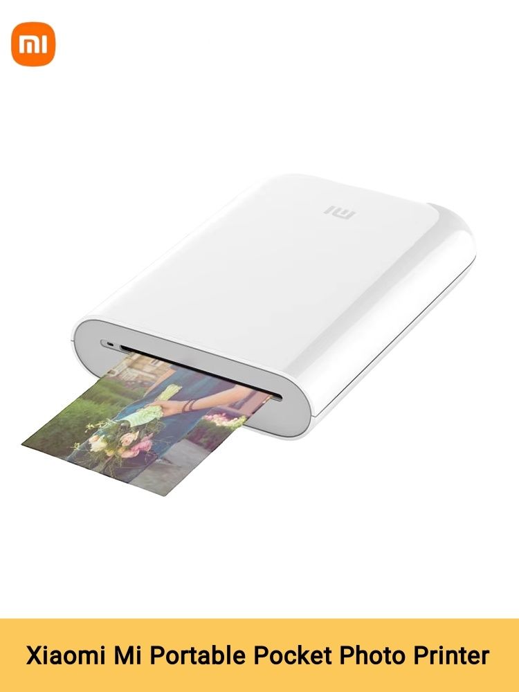 Мини-принтерКарманныйфотопринтерстермопечатьюXiaomiMijiaARZINK,цветной/ПортативныйпринтерXiaomiMiPortablePhotoPrinterтермо,Цветной