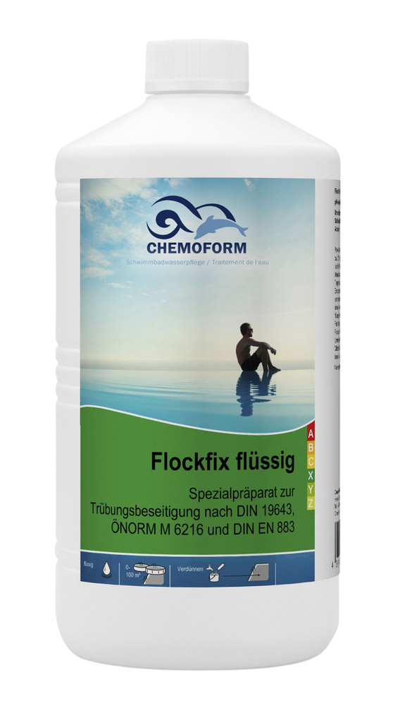 Флокфикс жидкий, флокулянт для бассейна, 1л. Chemoform, Germany #1