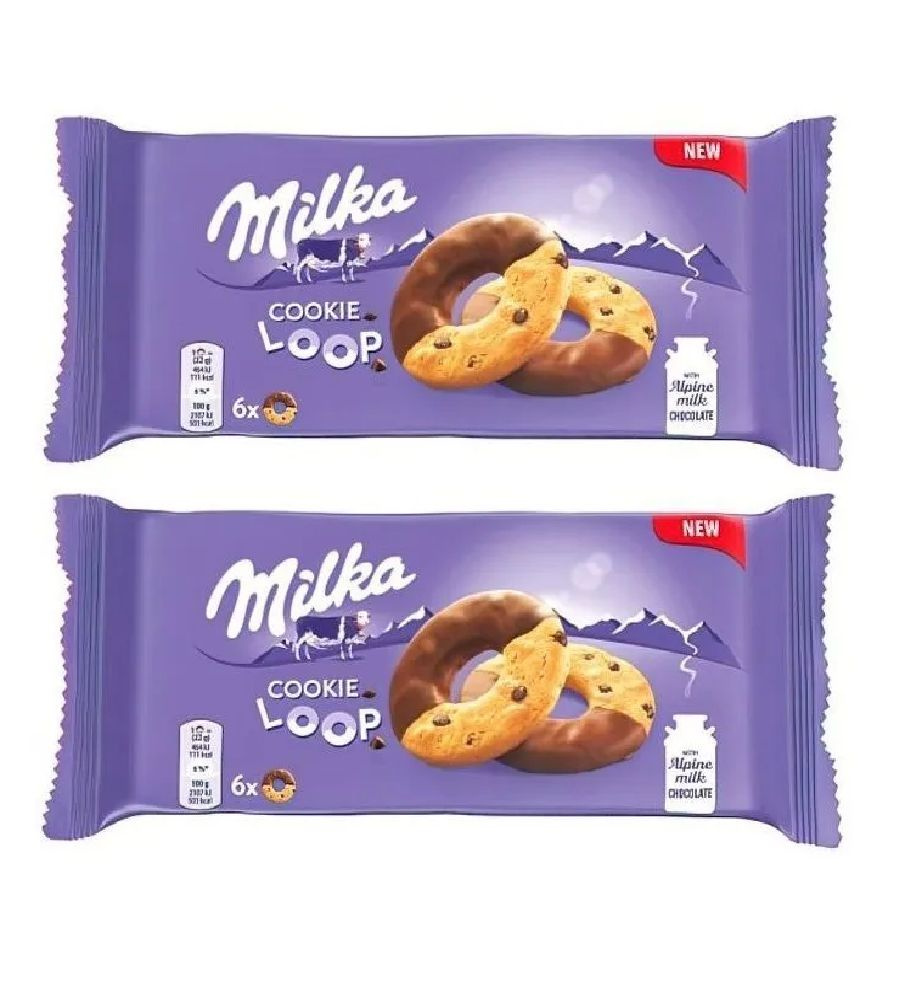 Печенье Milka Cookie Loop / Петля, 2 шт по 132 гр. (Швейцария) #1