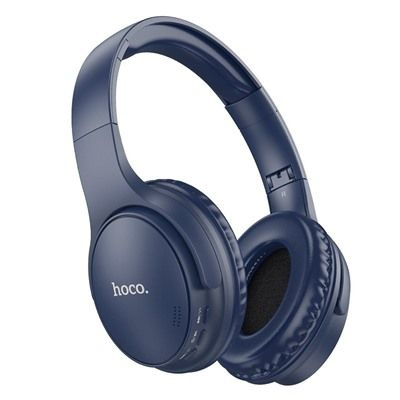 hoco Наушники с микрофоном W40, Bluetooth, USB Type-C, синий #1