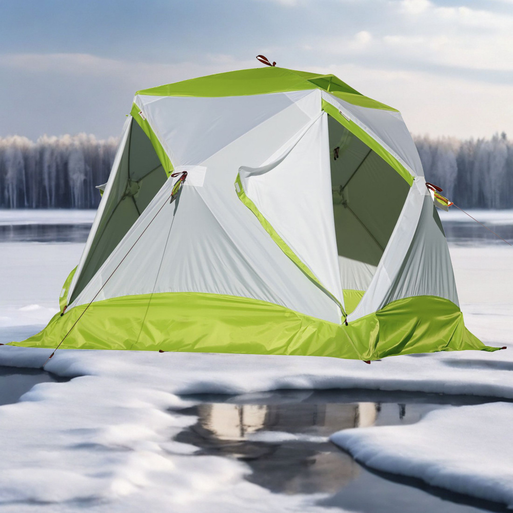Зимняя палатка Лотос куб 3 классик С9 - стеклокомпозитный каркас  #1