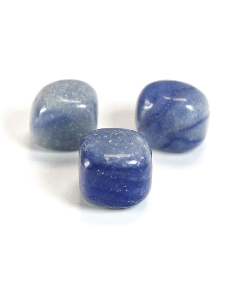 Голубой агат - 2 см, имитированный камень, галтовка, 3 шт - для декора, поделок, бижутерии  #1