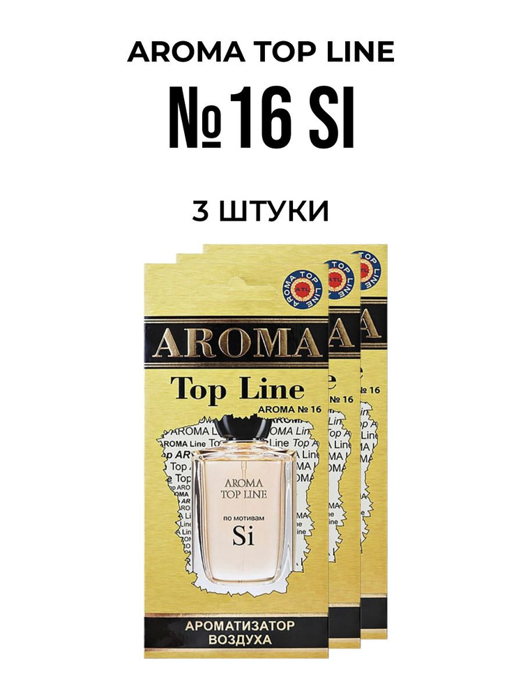 Ароматизатор для автомобиля AROMA TOP LINE №16 Si картон #1