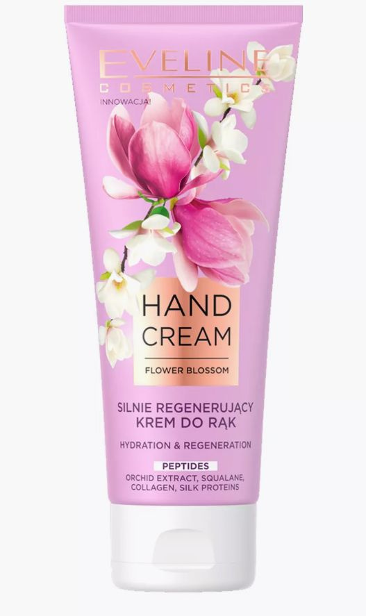 Eveline Cosmetics Крем для рук Интенсивно регенерирующий с пептидами HAND CREAM FLOWER BLOSSOM, 75 мл #1