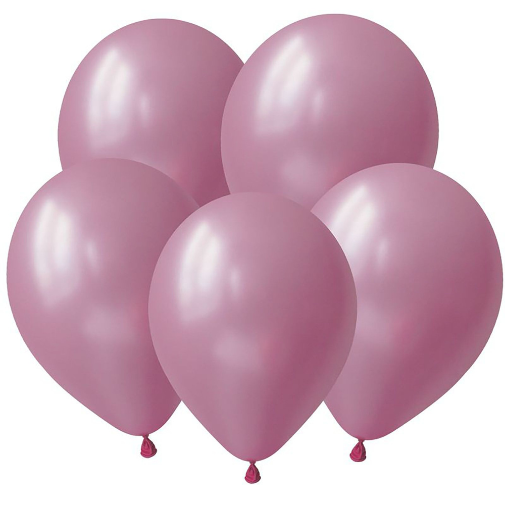 Розовый, Металл / Pink, латексный шар, 30 см, 100 шт #1