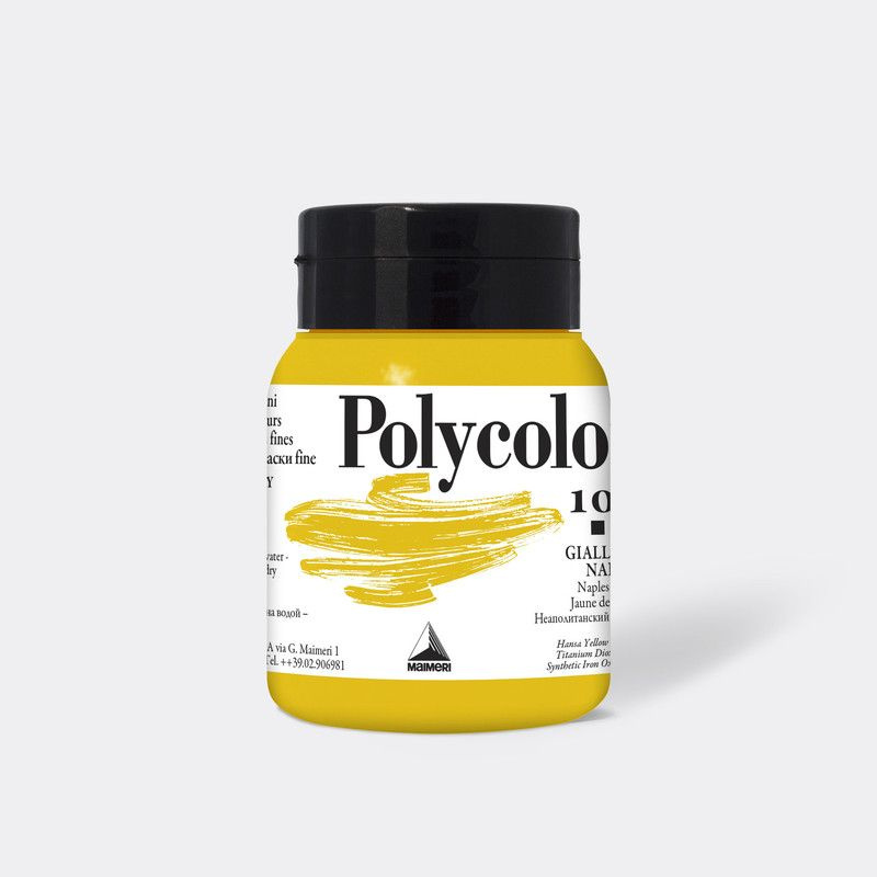 Краска акриловая Maimeri Polycolor неаполитанский желтый 500мл #1