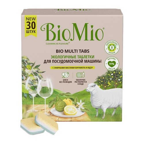 Таблетки для посудомоечной машины BioMio "Цитрус", 30 таблеток  #1