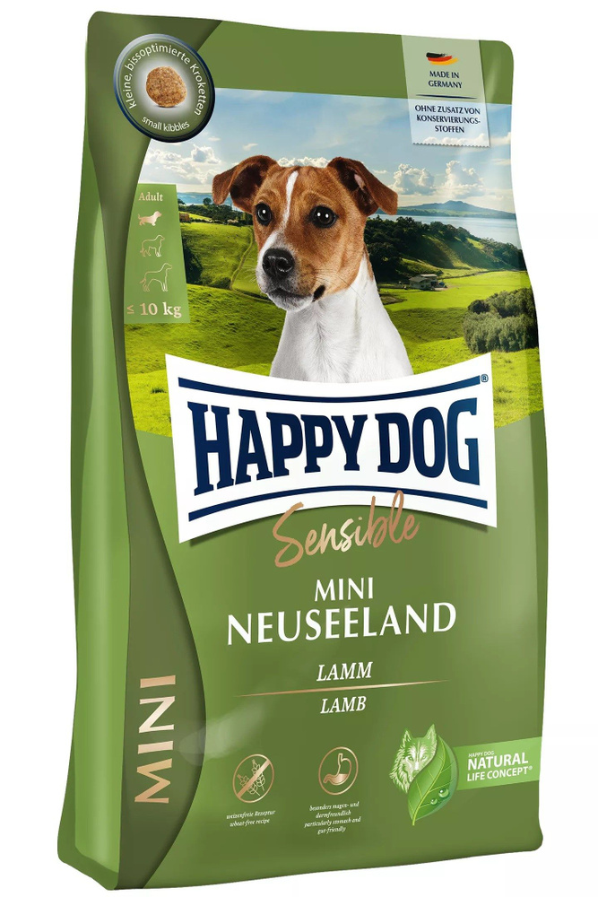 Happy Dog Sensible mini Neuseeland Lamb для привередливых собак мелких пород с ягненком и рисом (300 #1