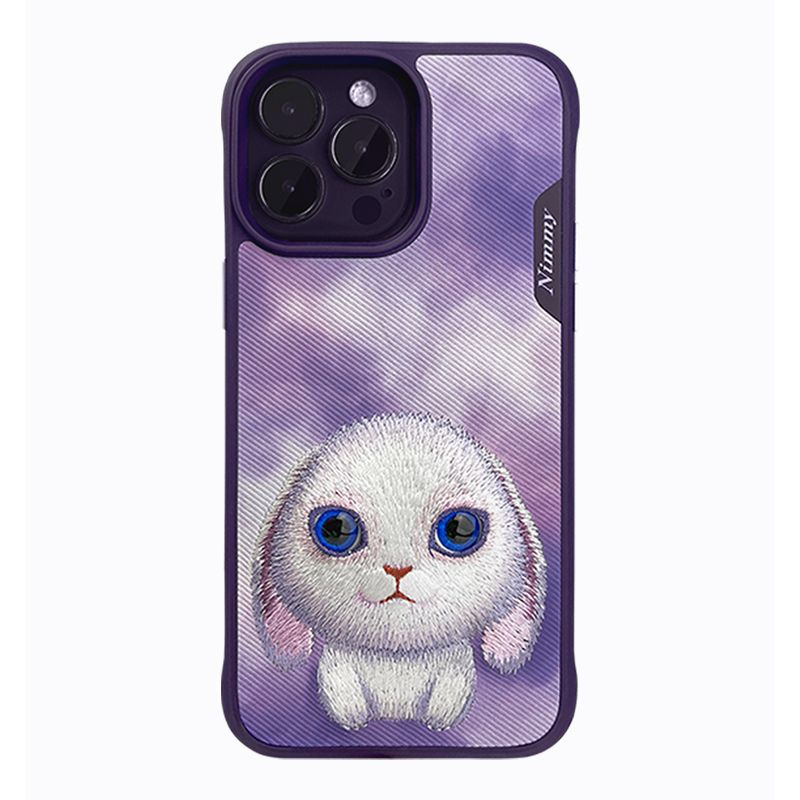 Чехол для iPhone 15 Pro Max с трехмерной вышивкой / Противоударный чехол / Nimmy Case Big-eyed For iPhone #1