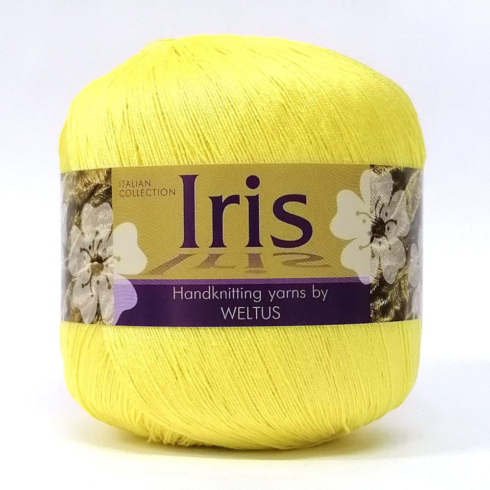 Пряжа Weltus Iris (100% мерсеризованный хлопок) цв. 037, 4 мотка #1