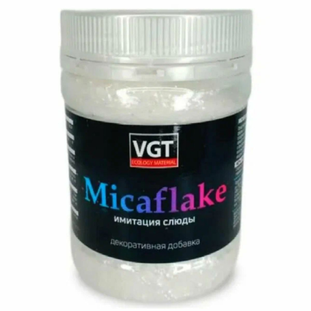 Декоративная добавка Micaflake (имитация слюды) серебристо-белая 800 мкм 0,09 кг  #1