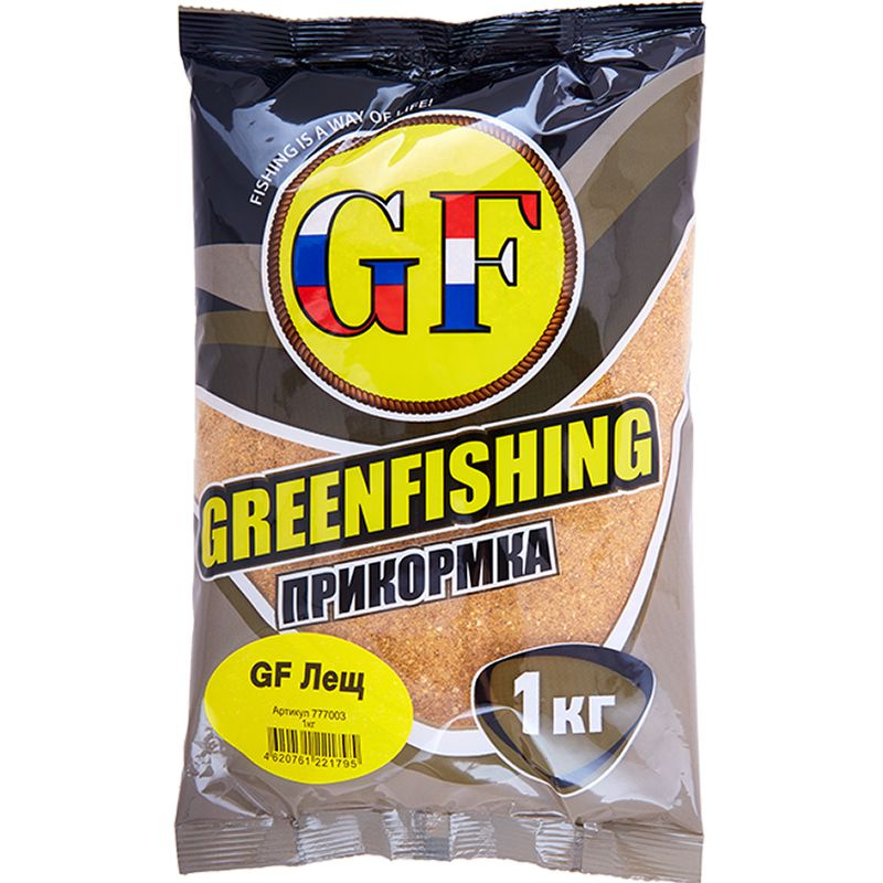 Прикормка натуральная GreenFishing GF Лещ 1 кг / Товары для рыбалки / Фидерная ловля  #1