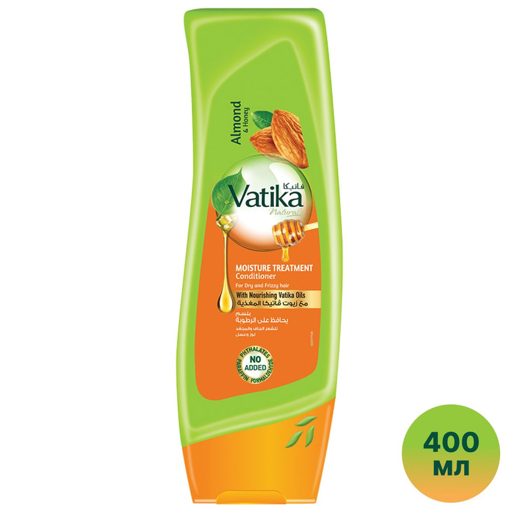 Кондиционер для волос Dabur Vatika Almond And Honey, увлажняющий для сухих, вьющихся и жестких волос, #1