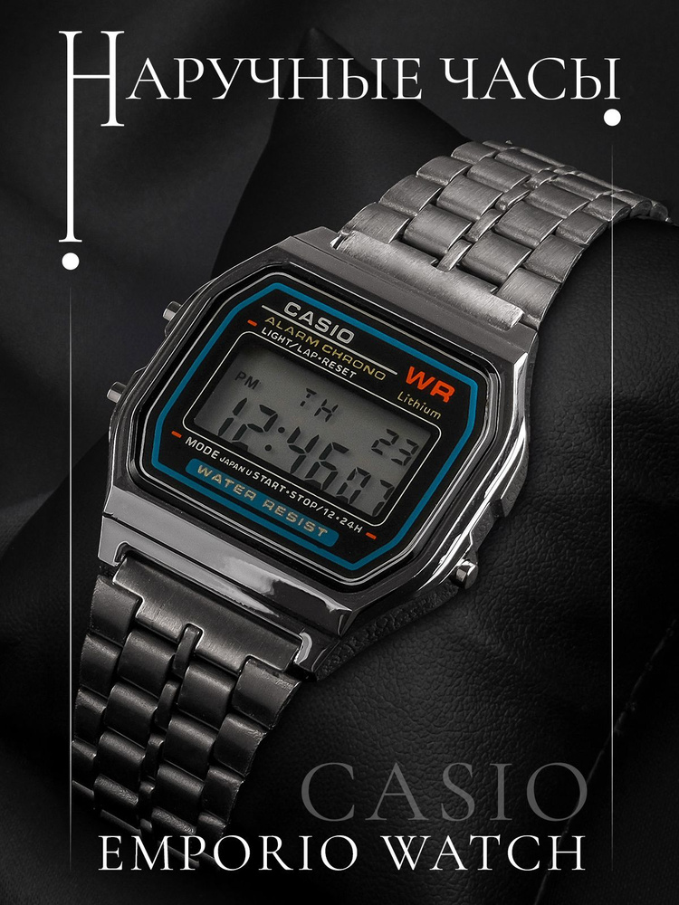 Casio Часы наручные Электронные Часы наручные мужские электронные, часы кварцевые водонепроницаемые с #1