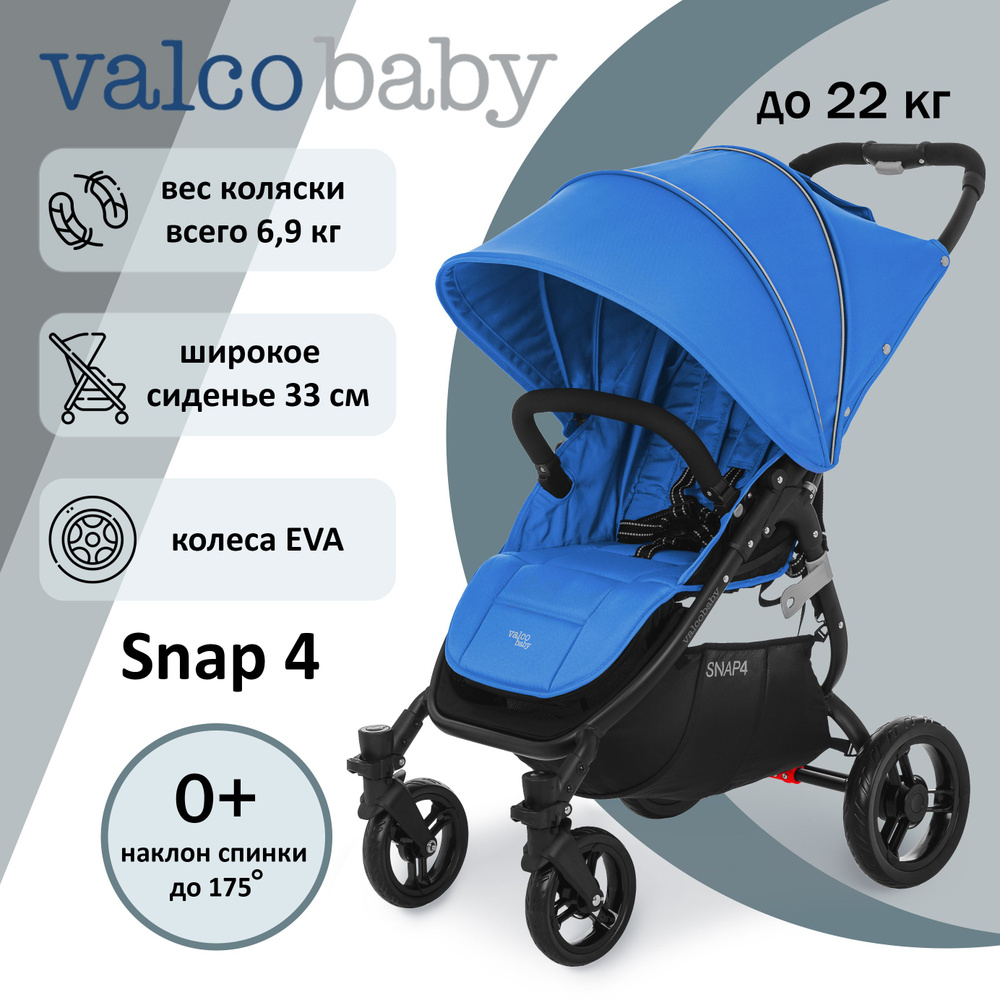 Коляска прогулочная детская Valco Baby Snap 4, цвет: Ocean Blue #1