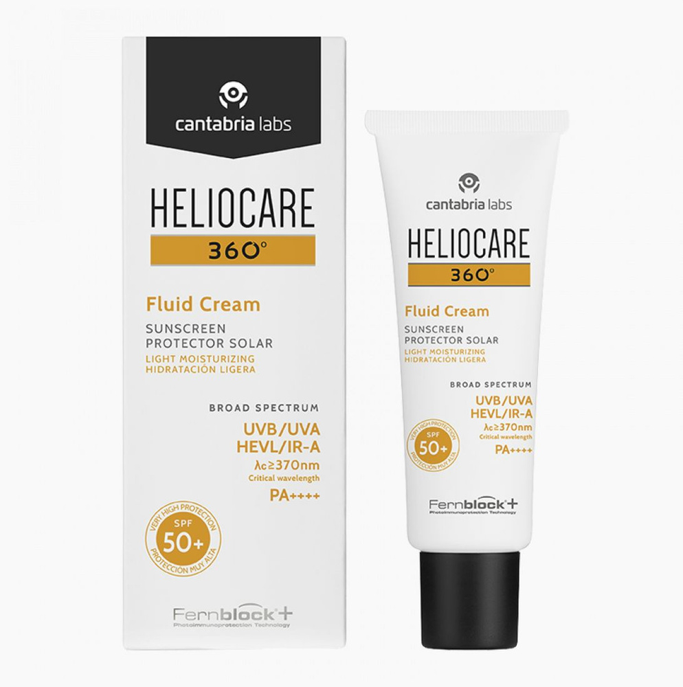 Heliocare Fluid Cream Spf 50+ Sunscreen Солнцезащитный крем-флюид с Spf 50+ для всех типов кожи  #1