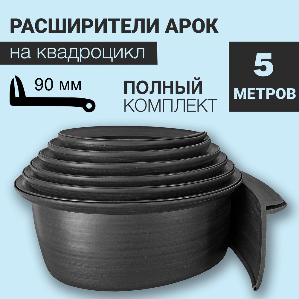 Расширители арок на квадроцикл универсальные (90 мм, 5 метров)  #1