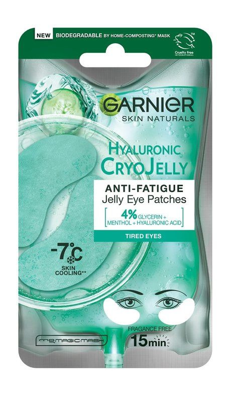 Тканевые патчи для уставшей кожи вокруг глаз Skin Naturals Hyaluronic Cryo Jelly Anti-Fatigue Eye Patches #1