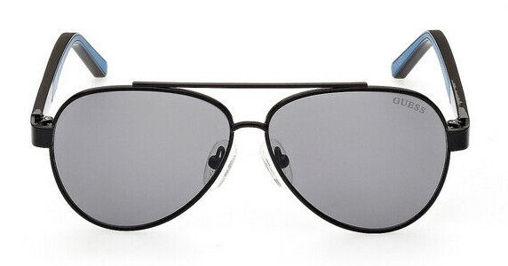 Детские солнцезащитные очки Guess GUS 9221 02A, цвет: черный, цвет линзы: серый, авиаторы, металл  #1