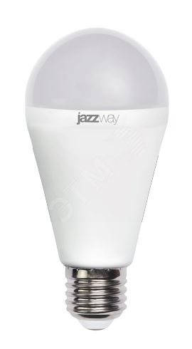 Лампа светодиодная JazzWay LED 20w E27 4000K груша 230/50 5019669 #1
