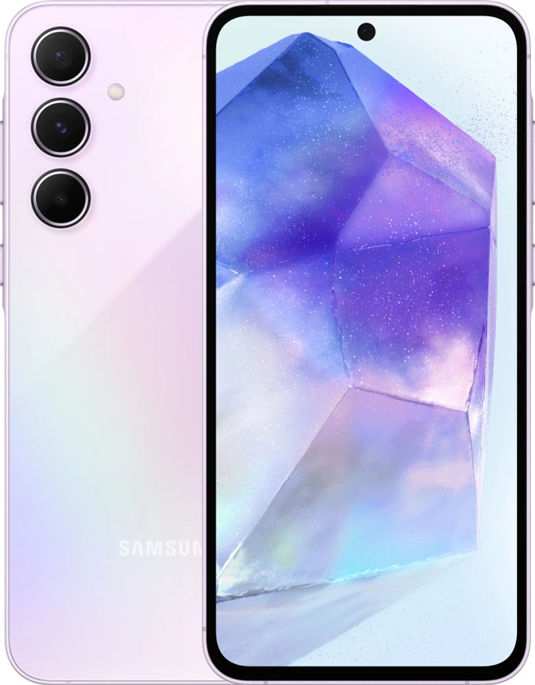 Samsung Смартфон Galaxy A55 5G Global 12/256 ГБ, фиолетовый #1